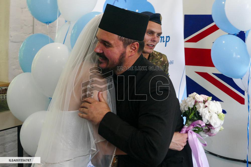Wedding of Ukrainian defenders in Odesa