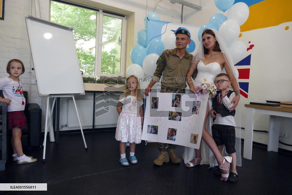 Wedding of Ukrainian defenders in Odesa