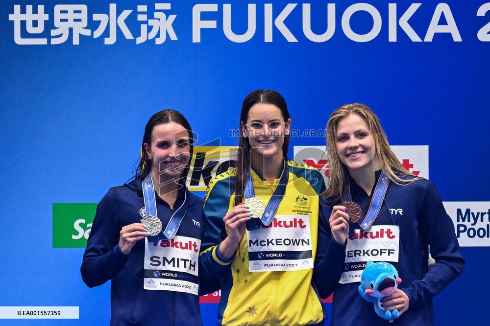 (SP)JAPAN-FUKUOKA-WORLD AQUATICS CHAMPIONSHIPS-SWIMMING-DAY 3