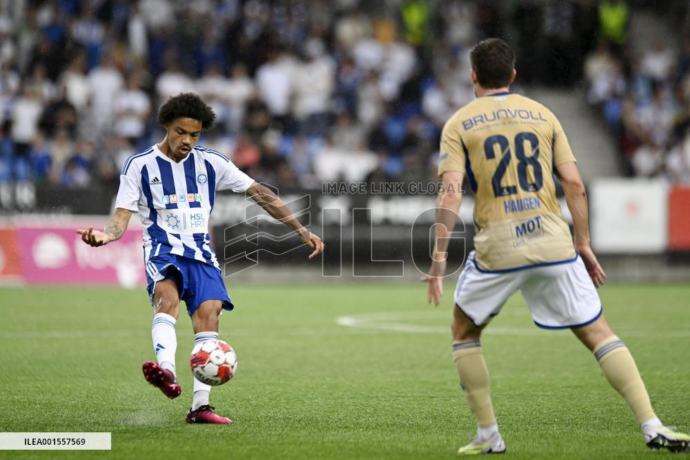 UEFA Champions League second qualifying round match HJK v. Molde FK