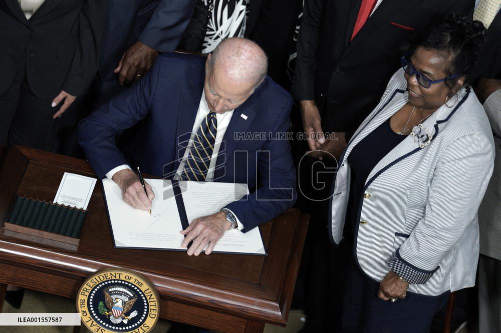 Joe Biden signs Emmett Till National Proclamation - Washington