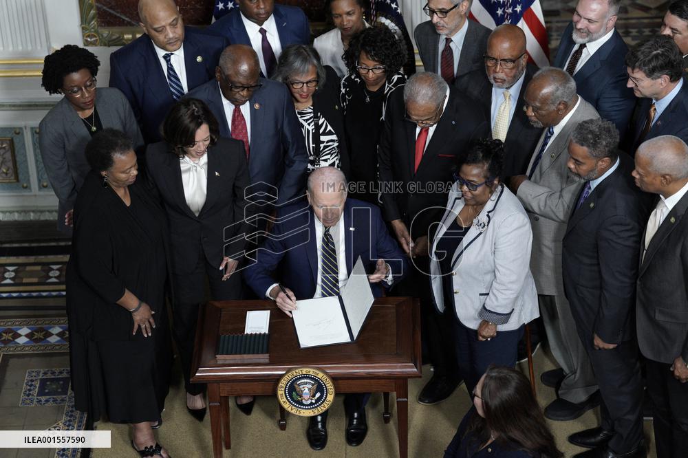 Joe Biden signs Emmett Till National Proclamation - Washington