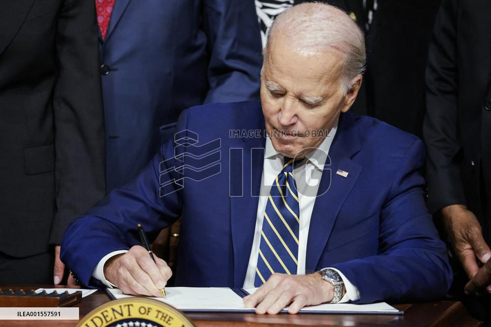 DC: President Joe Biden hosts event to establish the Emmett Till and Mamie Till-Mobley National Monument