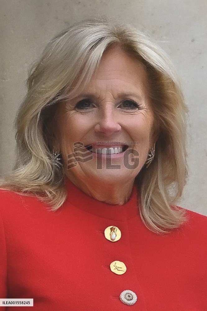 Brigitte Macron Receives Jill Biden - Paris