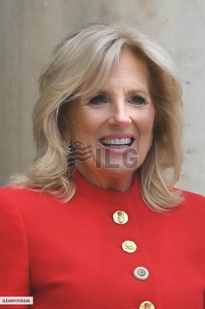 Brigitte Macron Receives Jill Biden - Paris