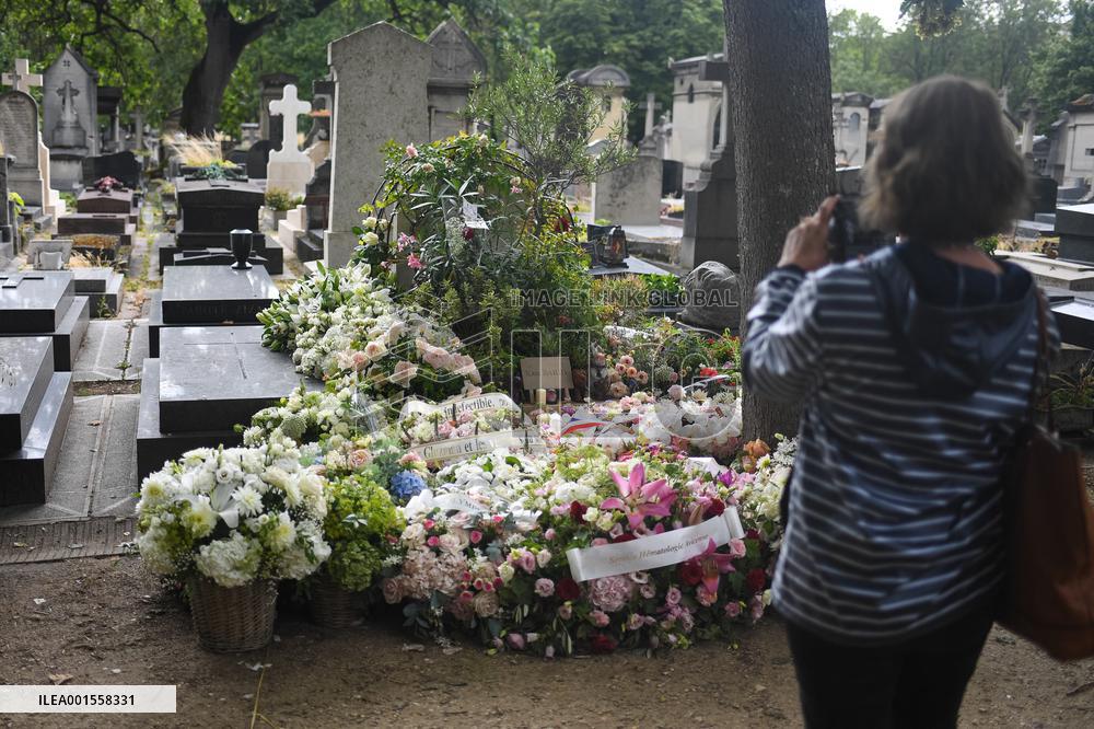 Jane Birkin Rests In Peace At Cimetiere Du Montparnasse - Paris