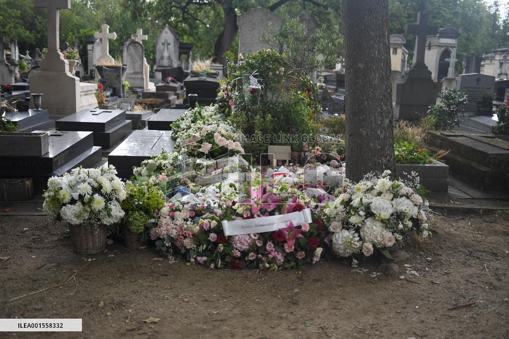 Jane Birkin Rests In Peace At Cimetiere Du Montparnasse - Paris