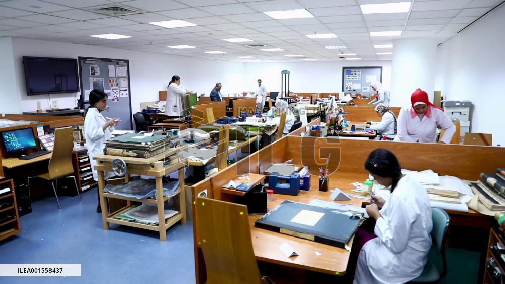 Egypt's famed library excels in restoring, preserving centuries-old manuscripts
