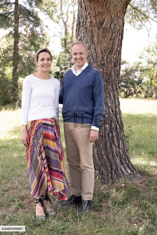 Exclusive - Prince Jean d’Orleans And Family Photo Session - France
