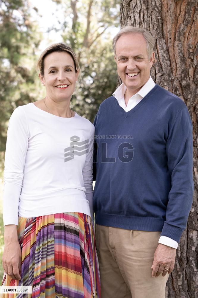 Exclusive - Prince Jean d’Orleans And Family Photo Session - France