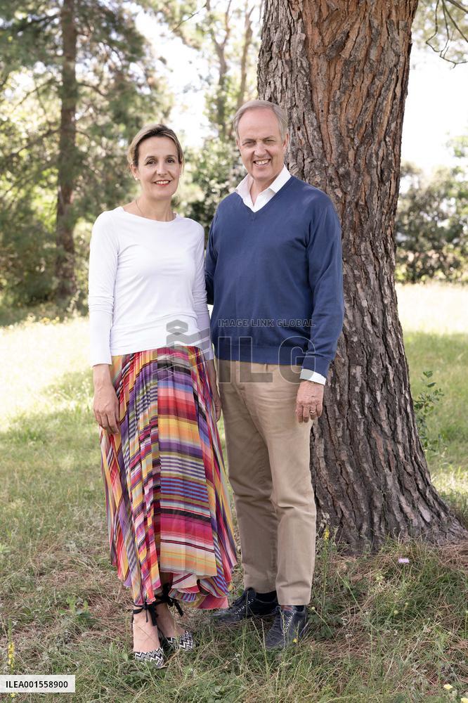Exclusive - Prince Jean d’Orleans And Family Photo Session - France