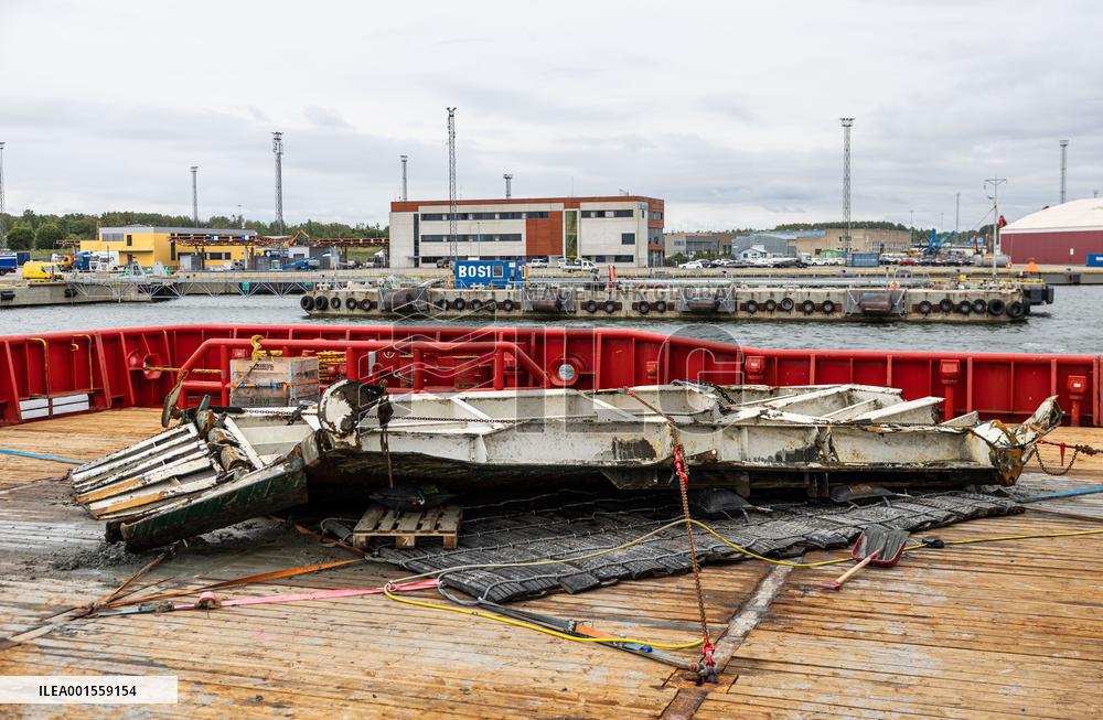 The bow ramp of the MS Estonia wreck