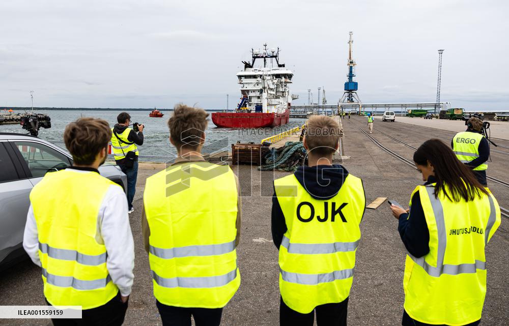 The bow ramp of the MS Estonia wreck