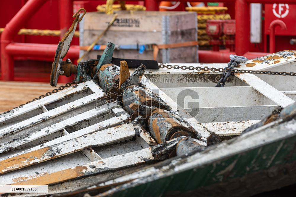 The bow ramp of the MS Estonia wreck