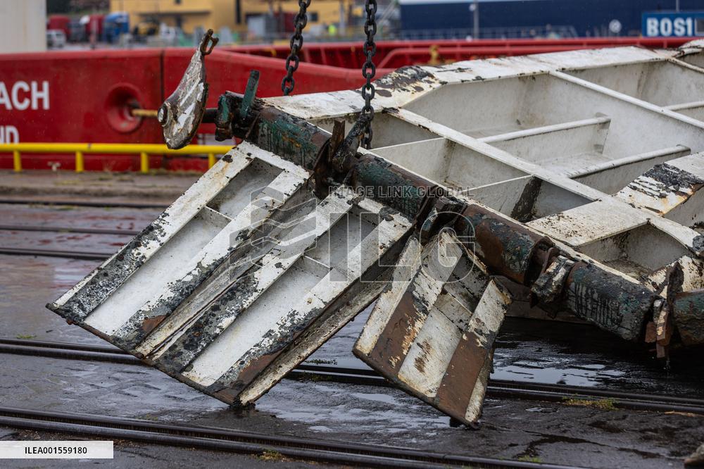The bow ramp of the MS Estonia wreck