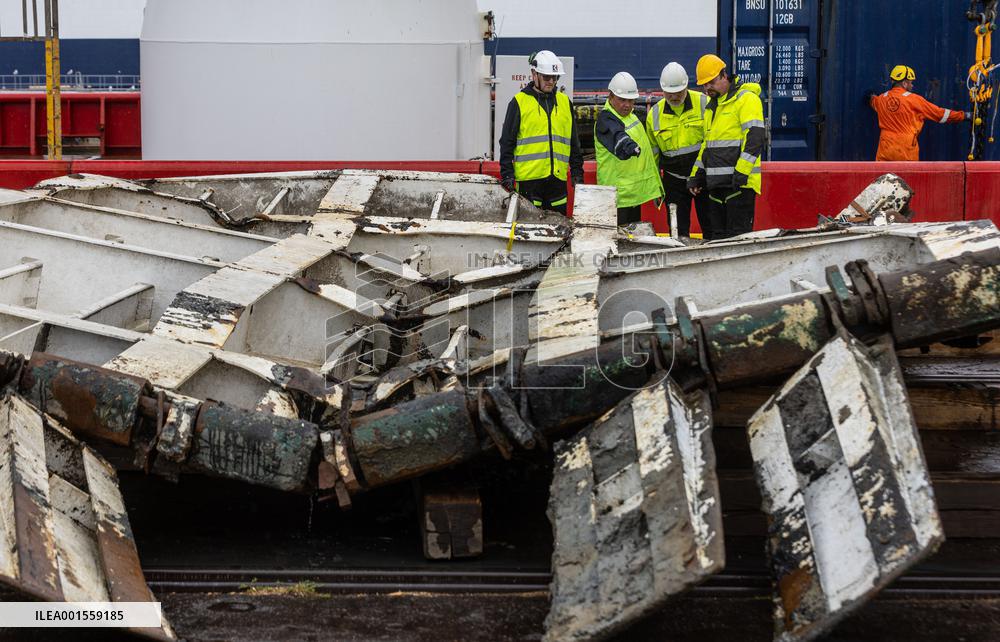 The bow ramp of the MS Estonia wreck