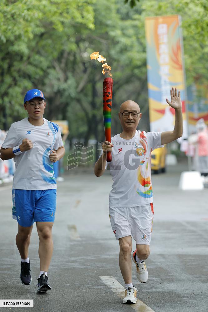 (SP)CHINA-SICHUAN-CHENGDU-WORLD UNIVERSITY GAMES-TORCH RELAY(CN)