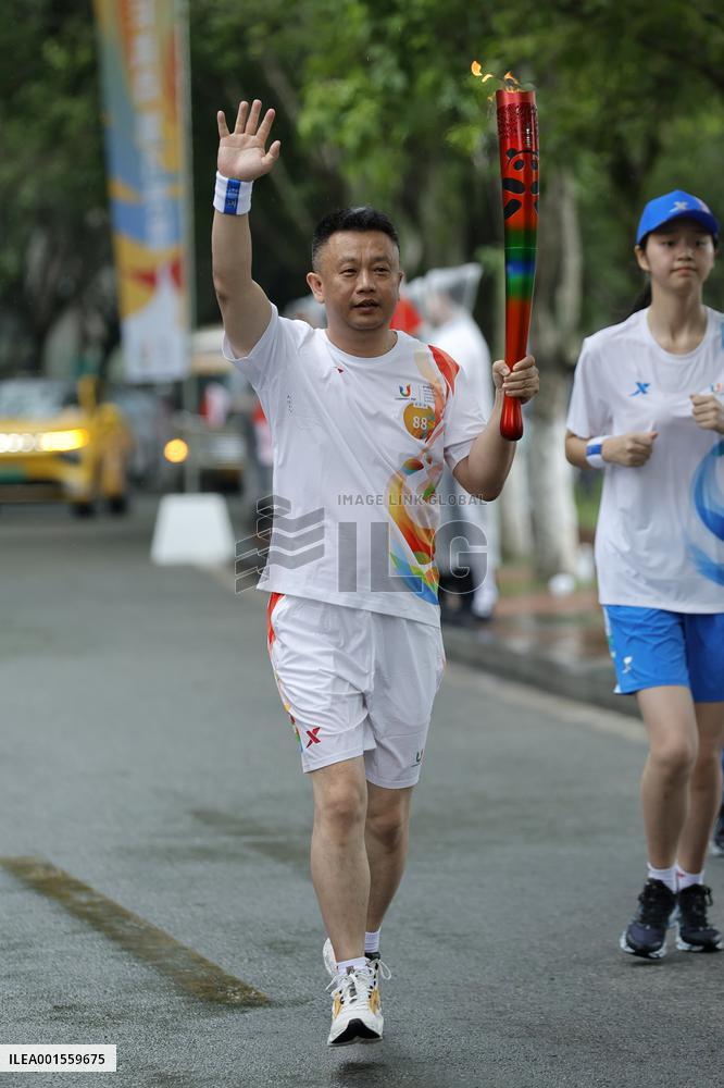 (SP)CHINA-SICHUAN-CHENGDU-WORLD UNIVERSITY GAMES-TORCH RELAY(CN)