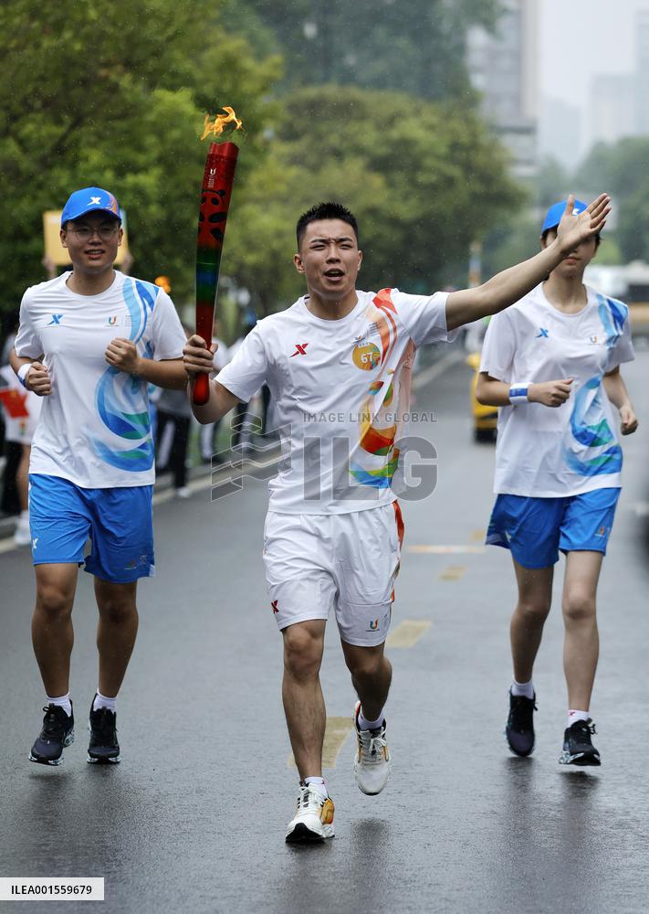 (SP)CHINA-SICHUAN-CHENGDU-WORLD UNIVERSITY GAMES-TORCH RELAY(CN)