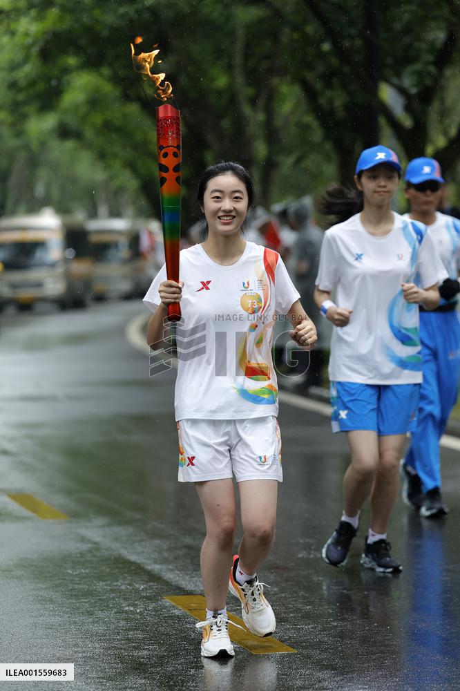 (SP)CHINA-SICHUAN-CHENGDU-WORLD UNIVERSITY GAMES-TORCH RELAY(CN)