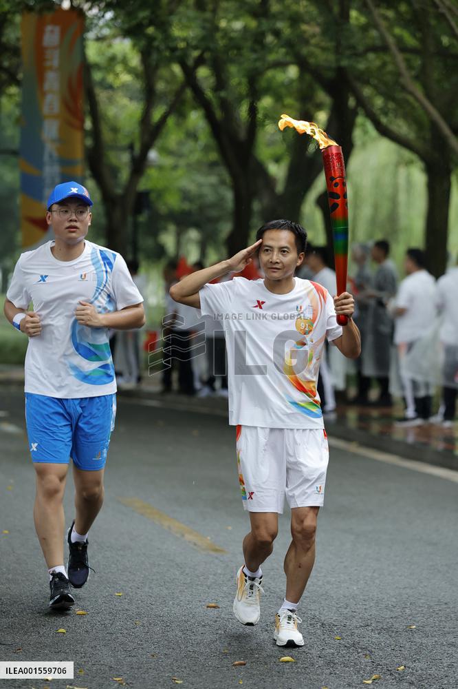 (SP)CHINA-SICHUAN-CHENGDU-WORLD UNIVERSITY GAMES-TORCH RELAY(CN)