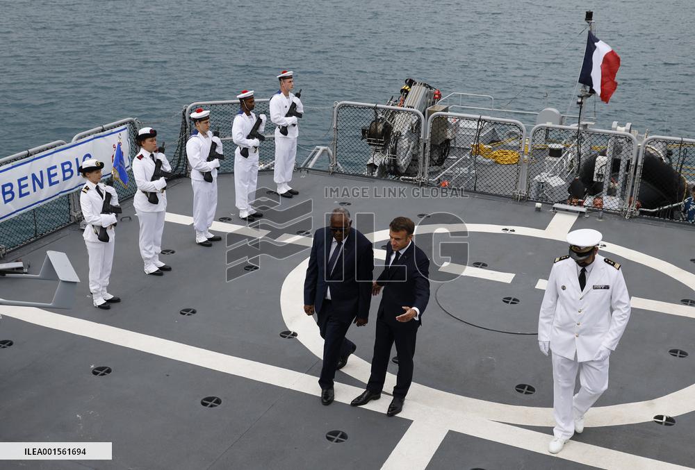 Macron Visits A French Navy Patrol Boat - Vanuatu