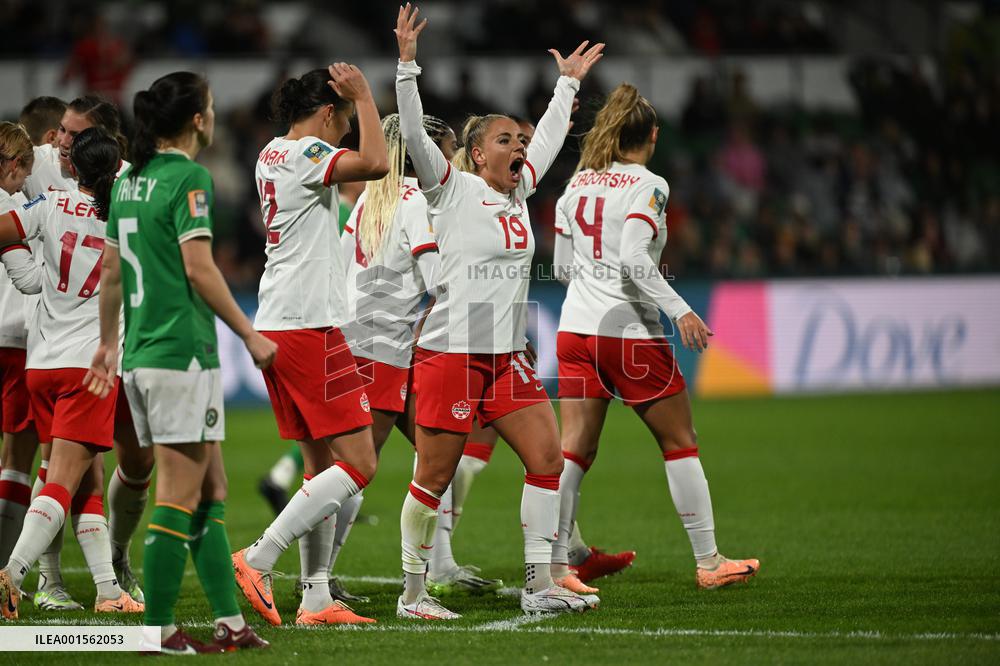 (SP)AUSTRALIA-PERTH-FIFA-2023 WOMEN'S WORLD CUP-GROUP B-CAN VS IRE