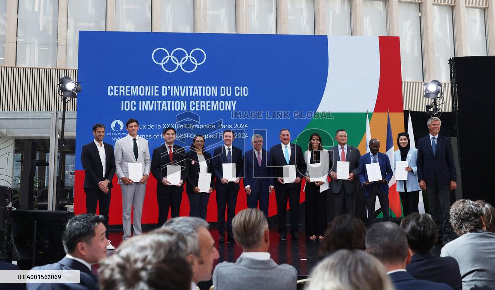 (SP)FRANCE-PARIS-OLYMPICS-COUNTDOWN CEREMONY