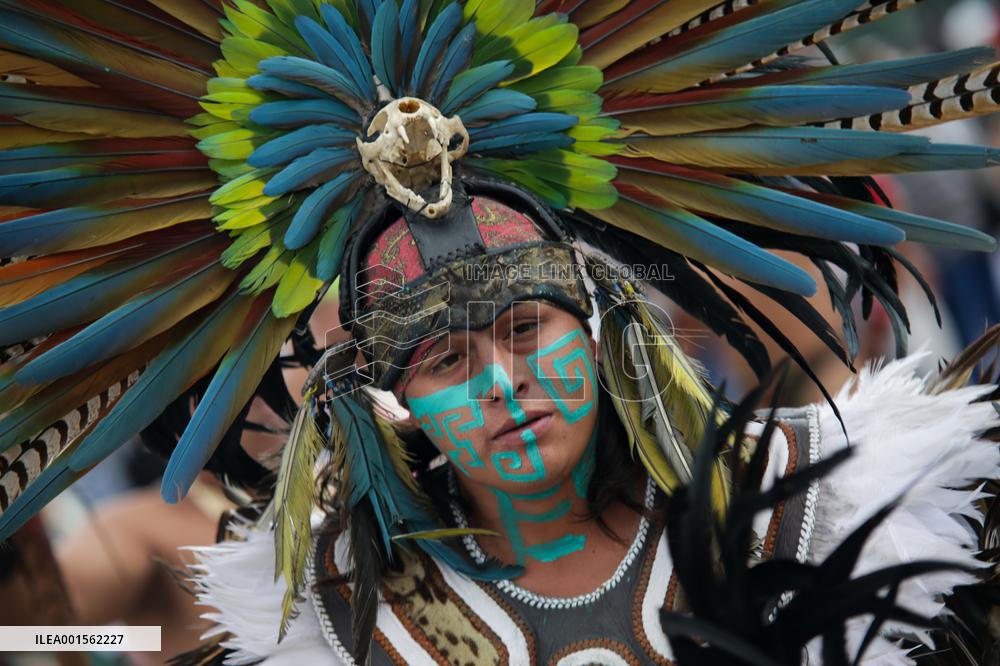 MEXICO-MEXICO CITY-TENOCHTITLAN FOUNDATION-ANNIVERSARY