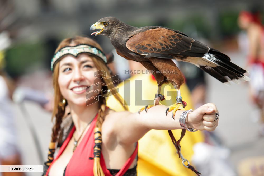 MEXICO-MEXICO CITY-TENOCHTITLAN FOUNDATION-ANNIVERSARY