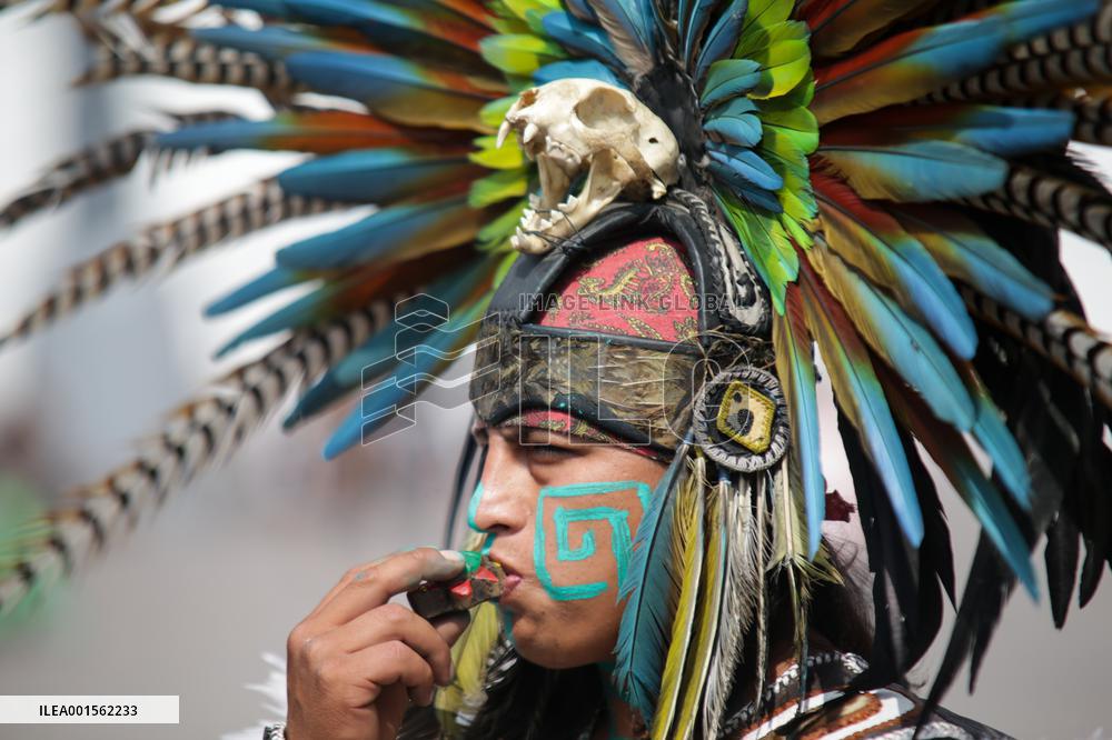 MEXICO-MEXICO CITY-TENOCHTITLAN FOUNDATION-ANNIVERSARY