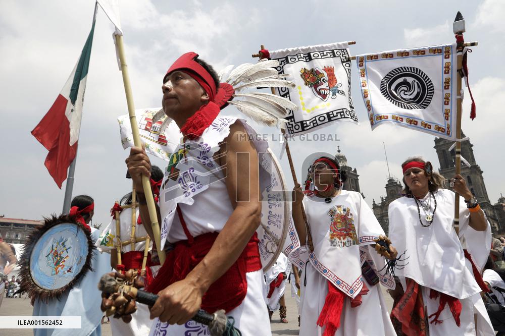 698th Anniversary Of The Foundation Of Tenochtitlan - Mexico City