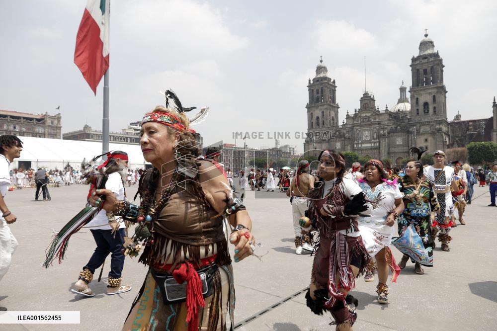 698th Anniversary Of The Foundation Of Tenochtitlan - Mexico City