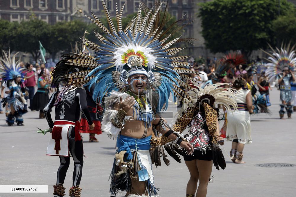 698th Anniversary Of The Foundation Of Tenochtitlan - Mexico City