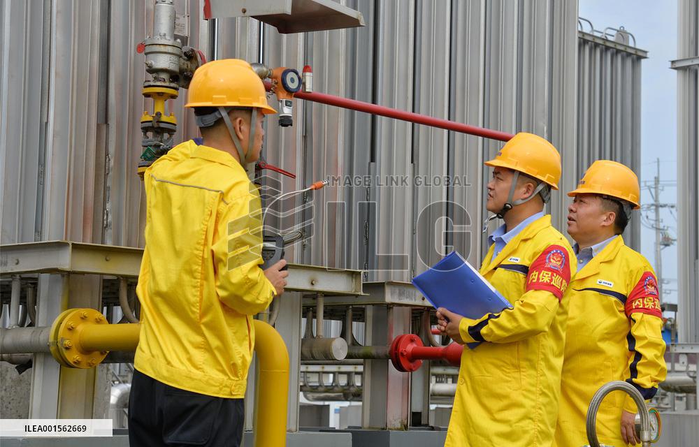 Gas Station Safety Inspection in Haian, China