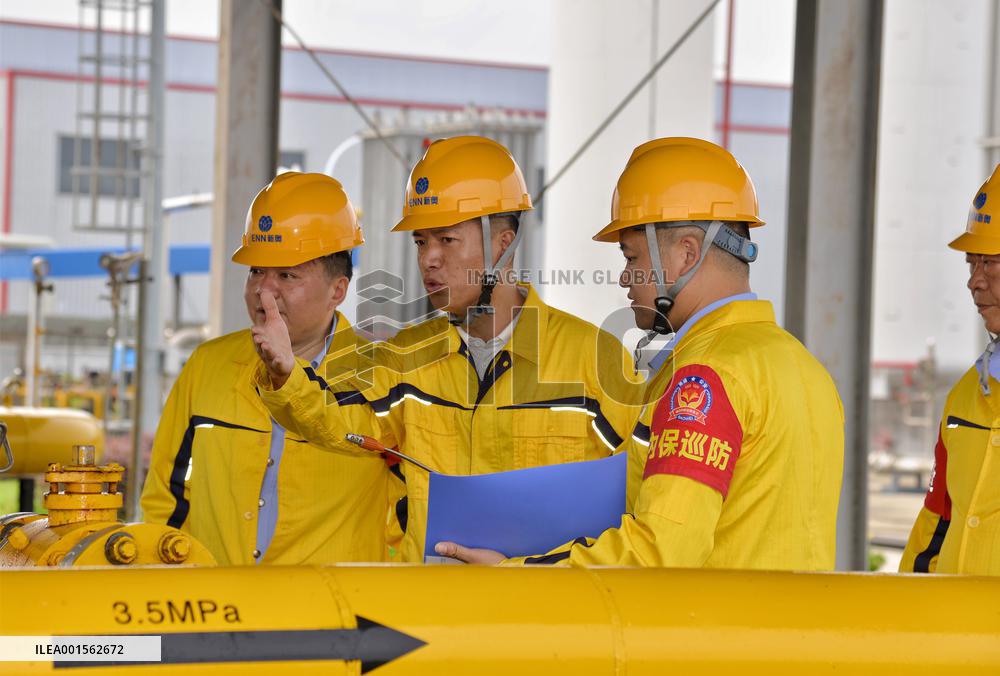Gas Station Safety Inspection in Haian, China