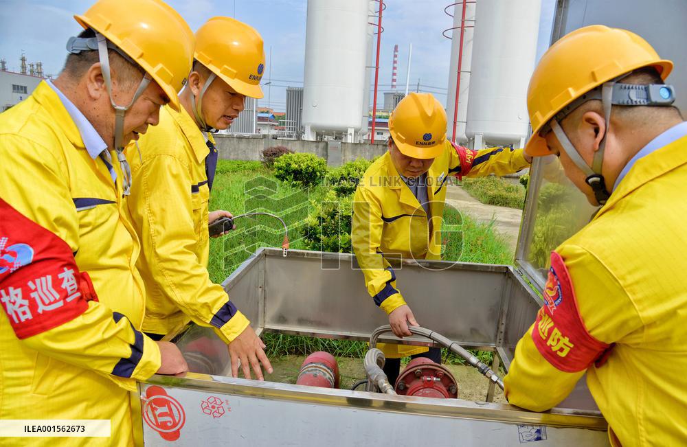 Gas Station Safety Inspection in Haian, China