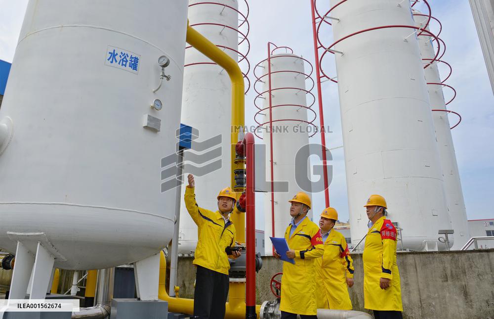 Gas Station Safety Inspection in Haian, China