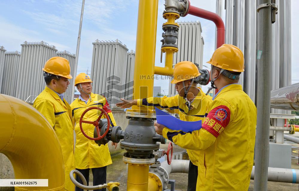 Gas Station Safety Inspection in Haian, China
