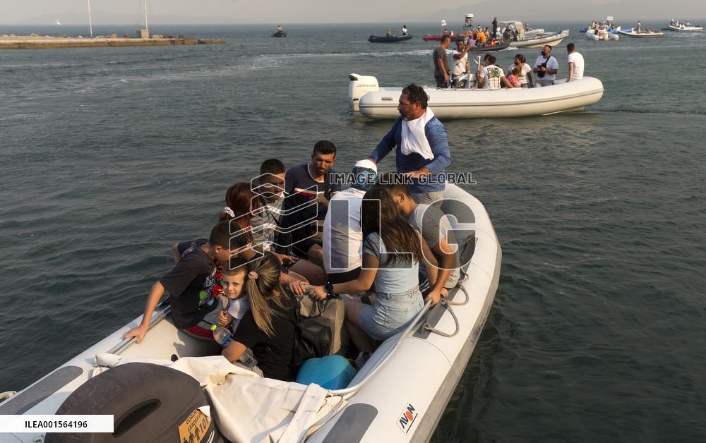 GREECE-NEA ANCHIALOS-WILDFIRES-EVACUATION