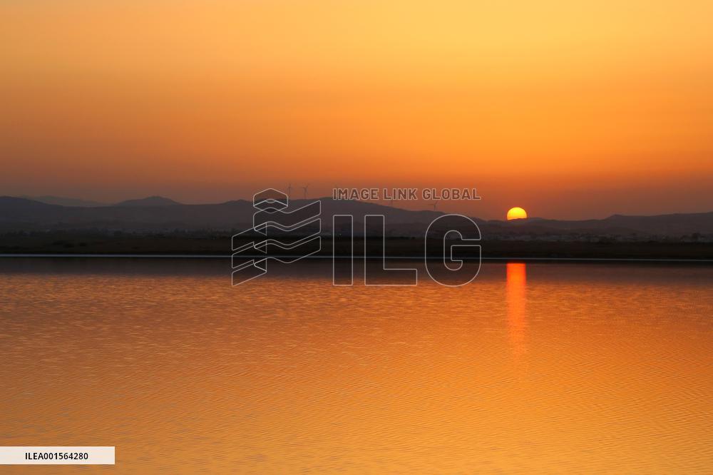 CYPRUS-LARNACA-SALT LAKE-SCENERY