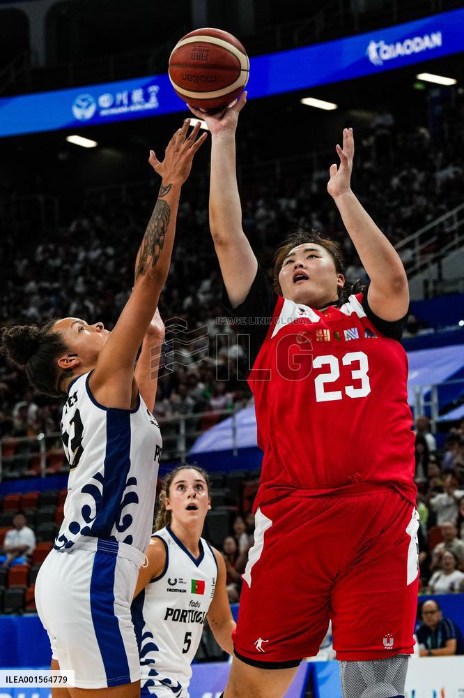 (Chengdu Universiade) CHINA-SICHUAN-CHENGDU-WORLD UNIVERSITY GAMES-BASKETBALL-WOMEN'S PRELIMINARY-CHN VS POR