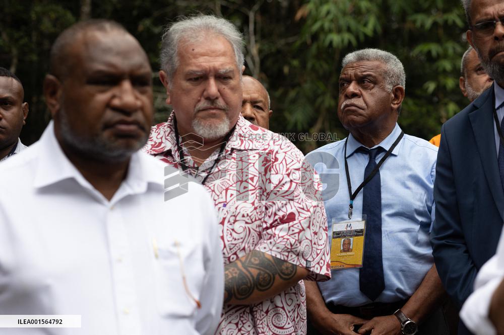 Macron Visits The Varirata National Park Forest - Papua New Guinea