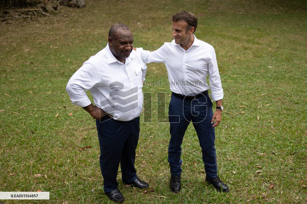 Macron Visits The Varirata National Park Forest - Papua New Guinea