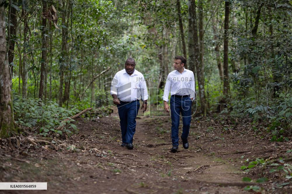 Macron Visits The Varirata National Park Forest - Papua New Guinea