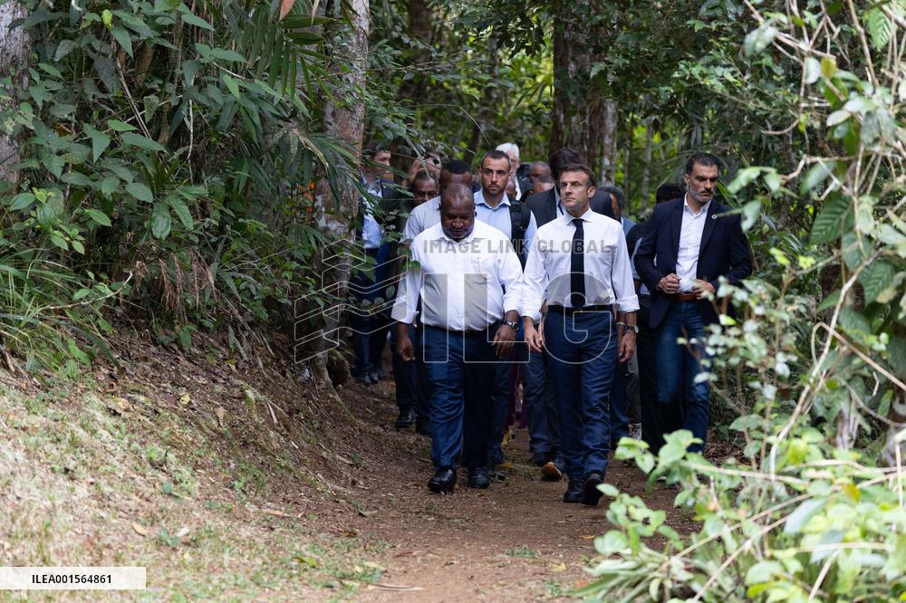 Macron Visits The Varirata National Park Forest - Papua New Guinea