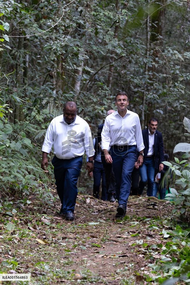 Macron Visits The Varirata National Park Forest - Papua New Guinea