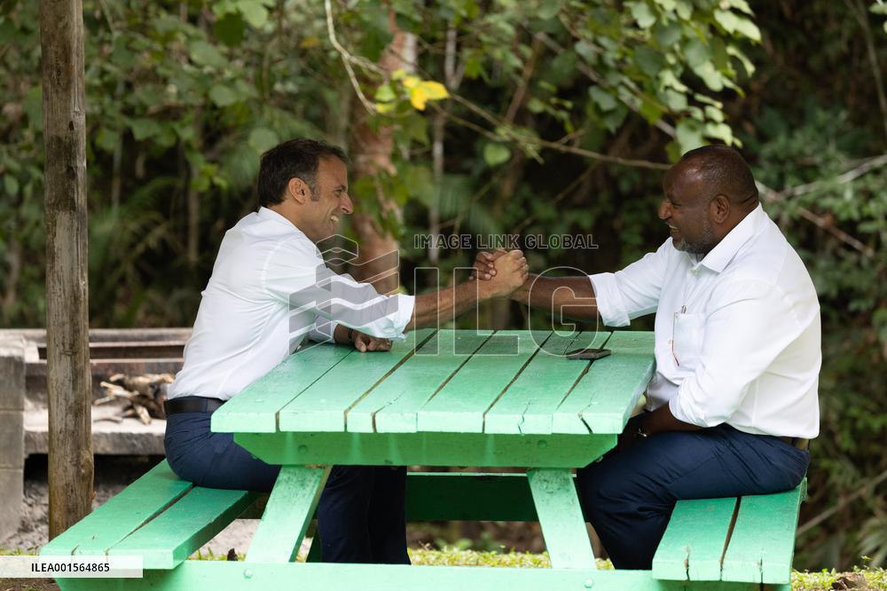 Macron Visits The Varirata National Park Forest - Papua New Guinea