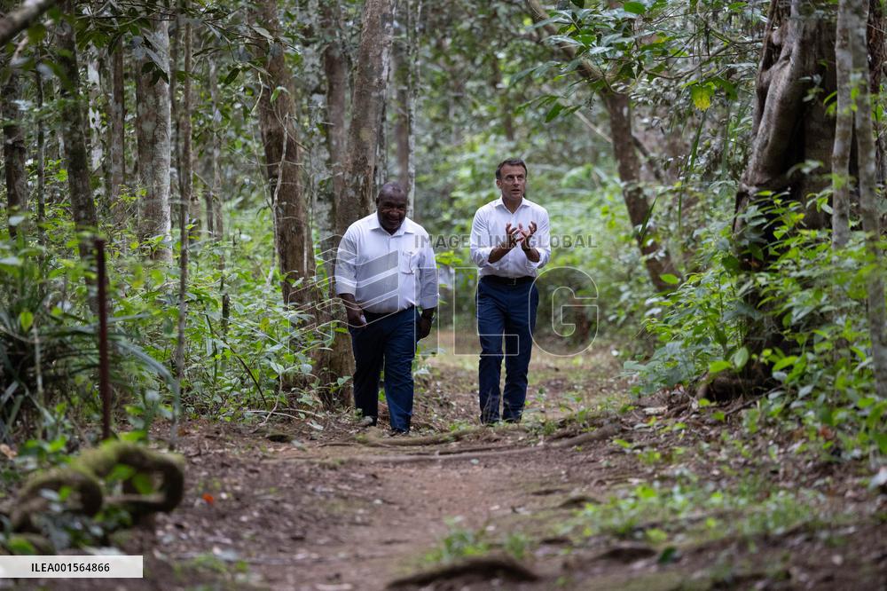 Macron Visits The Varirata National Park Forest - Papua New Guinea