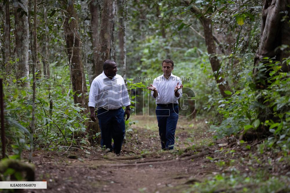 Macron Visits The Varirata National Park Forest - Papua New Guinea